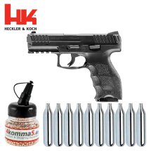 SET Heckler & Koch VP9 Schwarz - 4,5 mm Stahl BB...