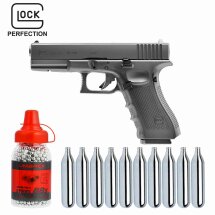 SET Glock 17 Gen4 Co2-Pistole Kaliber 4,5 mm Stahl BB Blowback (P18)