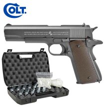 Komplettset Colt 1911 A1 Vollmetall Softair-Co2-Pistole...