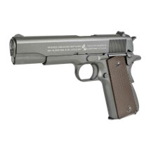 Komplettset Colt 1911 A1 Vollmetall Softair-Co2-Pistole Kaliber 6 mm BB Blowback (P18)