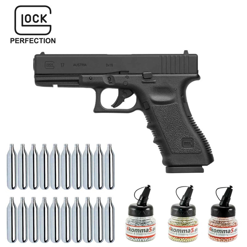 Superset Glock 17 Co2-Pistole Kaliber 4,5 mm Stahl BB Blowback (P18)