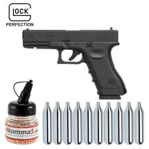 SET Glock 17 Co2-Pistole Kaliber 4,5 mm Stahl BB /...