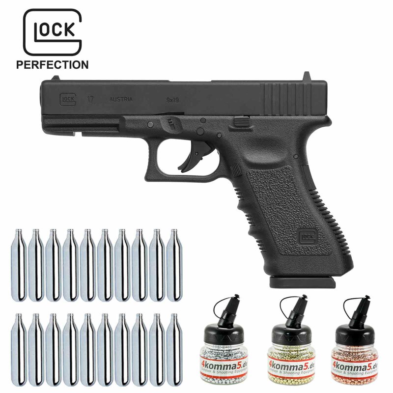 Superset Glock 17 Co2-Pistole Kaliber 4,5 mm Stahl BB / Diabolo Blowback (P18)