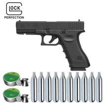 SET Glock 17 Co2-Pistole Kaliber 4,5 mm Stahl BB /...