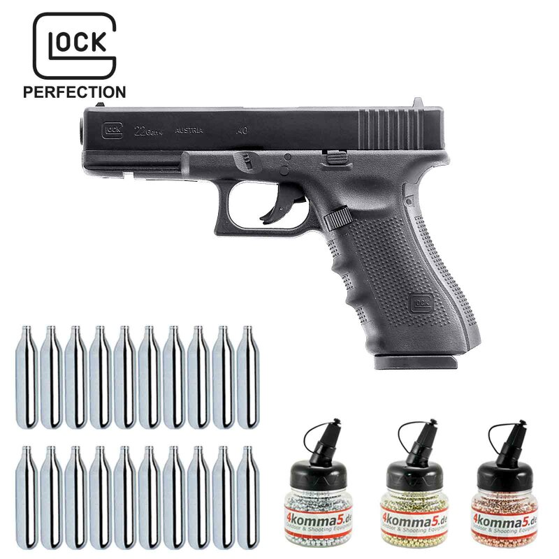 Superset Glock 22 Gen4 Co2-Pistole Kaliber 4,5 mm Stahl BB (P18)