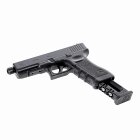 Glock 17  mit Laufgewinde Co2-Pistole Kaliber 4,5 mm Stahl BB / Diabolo Blowback (P18)