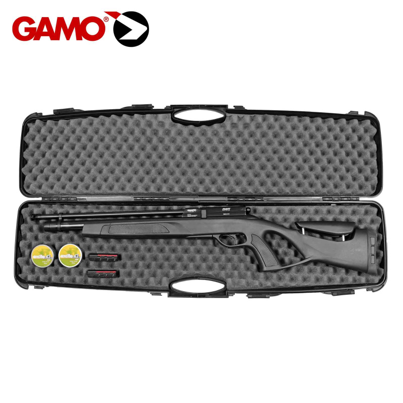 Kofferset Gamo Coyote Schwarz - Pressluftgewehr Kaliber 4,5 mm Diabolo (P18)