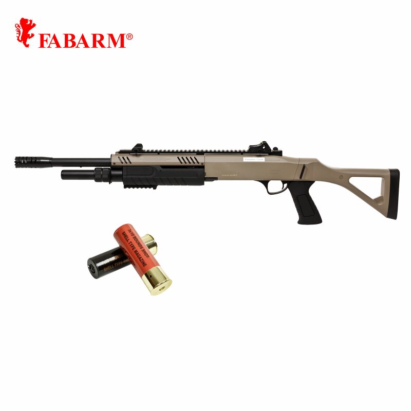 Fabarm STF12 18"  Softair-Gewehr Dark Earth Kaliber 6 mm BB Federdruck (P18)
