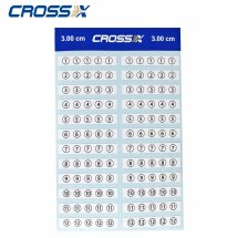 Cross-X Arrow Wraps mit Nummern 3 cm lang 24 Stück...