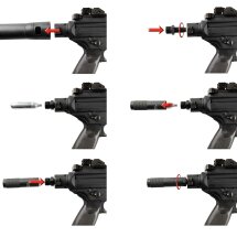 Co2 Adapter für Sig Sauer MPX / MCX für 12 g Co2 Kapsel