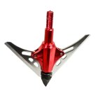 3 Jagdspitzen Hawk® Bloodrunner Rot mit 2 Klingen schraubbar