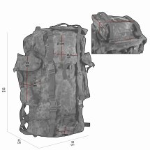 MFH Kampfrucksack Flecktarn groß Cordura 65 l