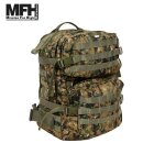 MFH High Defence US Rucksack Assault II Digital Woodland 40 l