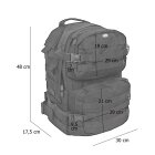 MFH High Defence US Rucksack Assault II Digital Woodland 40 l