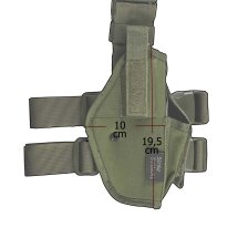 ASG - Strike Systems- Oberschenkelholster OD Green für M92/ G17/18 / STI / CZ / STEYR / Bersa