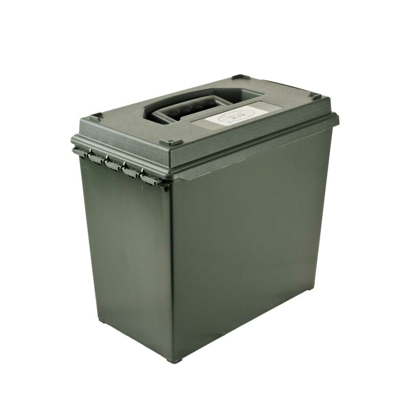 US Munitionskiste Kunststoff 50 mm oliv Aufbewahrungsbox Box Kunststoffkiste 