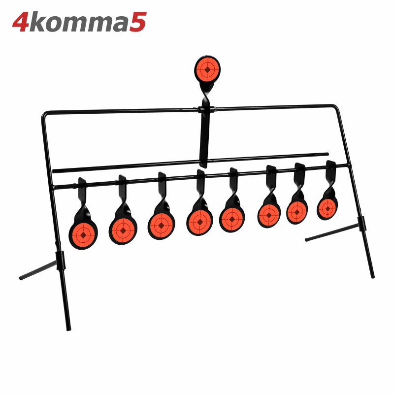 4komma5 Zielscheibe / Pendelziel / Schießspiel - 9 Pendel für Luftgewehre