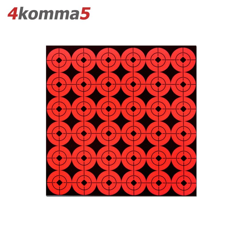 4komma5 Target Spots 10er Pack 1" (2,54 cm) - selbstklebende Zielscheiben