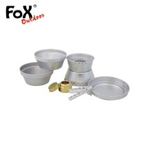 Fox Outdoor Kochset Premium Alu mit Sturmkocher