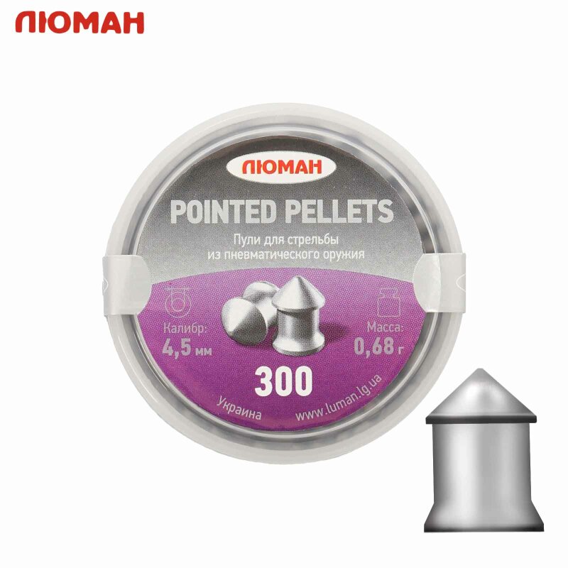 Luman Spitzkopfdiabolo 4,5 mm 0,68 g 300er Dose