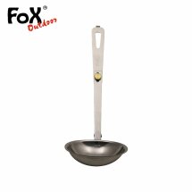 Fox Outdoor Schöpfkelle klappbar Edelstahl mit Tasche