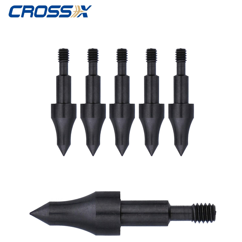 6-er Pack Cross-X 6.2 Stahlspitze zum Schrauben Field  11/32" - 100 grains