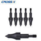 6-er Pack Cross-X 6.2 Stahlspitze zum Schrauben Field  11/32" - 100 grains