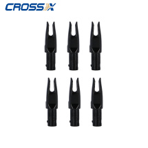 6-er Pack Cross-X 6.2 Stecknocken Super Uni Schwarz