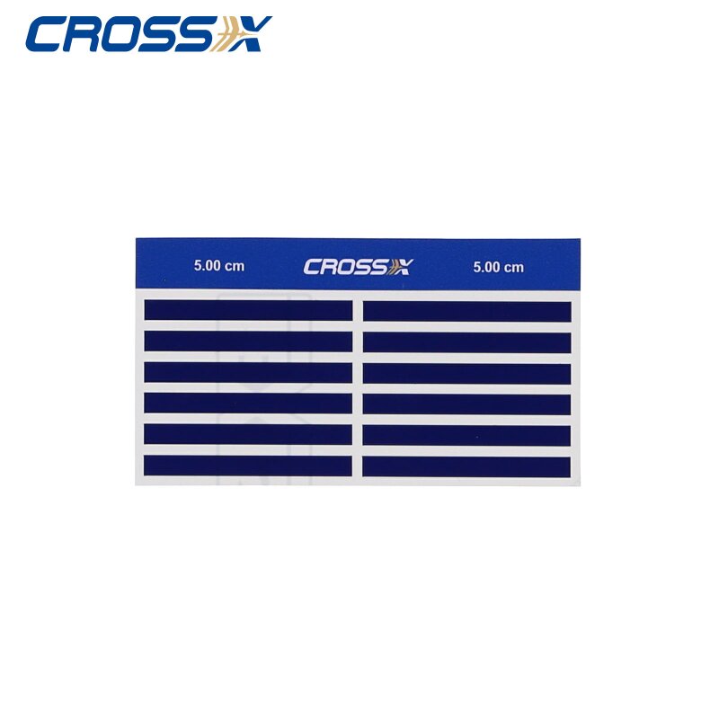 Cross-X Klebeband Streifen für Vanes 48 Stück 5 cm Blau