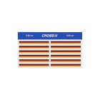 Cross-X Klebeband Streifen für Vanes 48 Stück 5 cm Deutschland