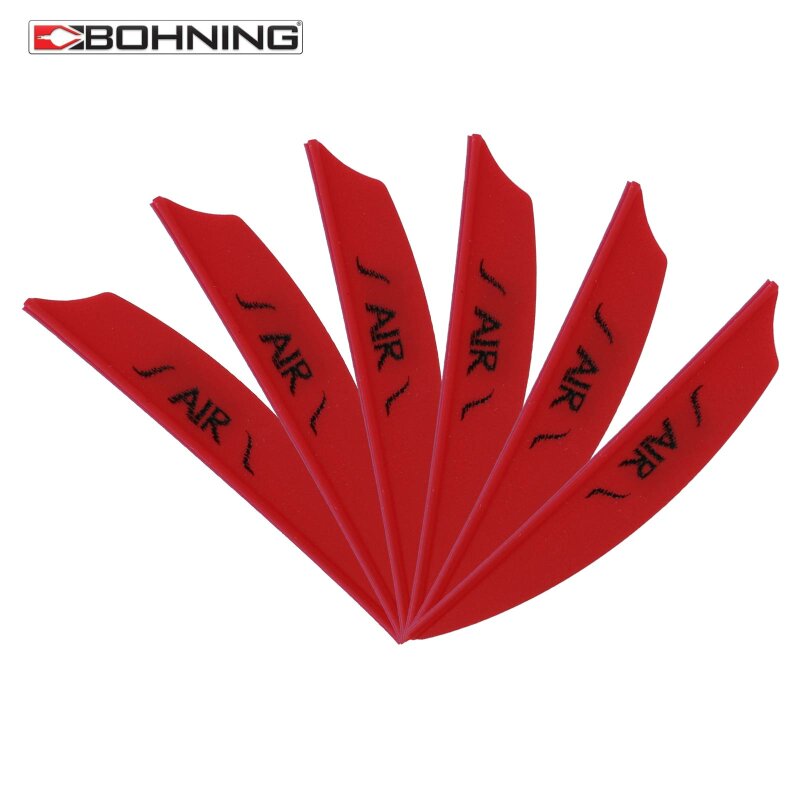 6-er Pack Bohning Plastikfedern Air Vanes 2" (ca. 5,08 cm) Rot