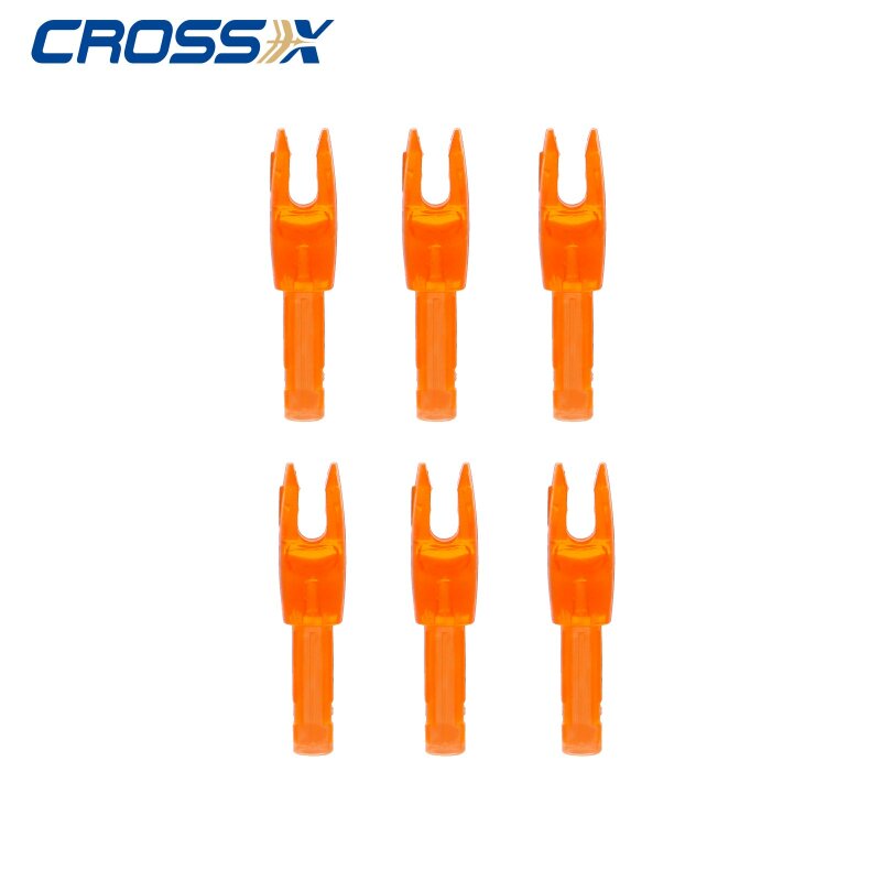 6-er Pack Cross-X 4.2 G-Stecknocken Leuchtend Orange
