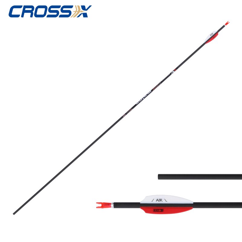 Cross-X 4.2 Carbonpfeil mit Befiederung Maior Octagon .008" Spine 600
