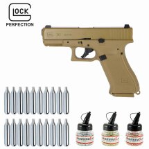 Superset Umarex Glock 19X Co2-Pistole Coyote 18 Schuss...