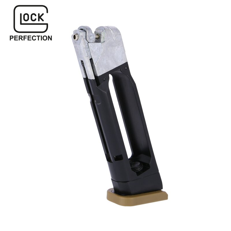 Ersatzmagazin für Glock 19X Co2-Pistole Coyote 18 Schuss Blowback Kaliber 4,5 mm Stahl BB