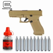 SET Umarex Glock 19X Co2-Pistole Coyote 19 Schuss Kaliber...