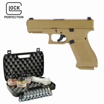 Kofferset Umarex Glock 19X Co2-Pistole Coyote 19 Schuss...