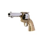 Denix Dekomodell 45er Colt Peacemaker 5,5" Lauf - Messingfarben - Weiße Griffschalen