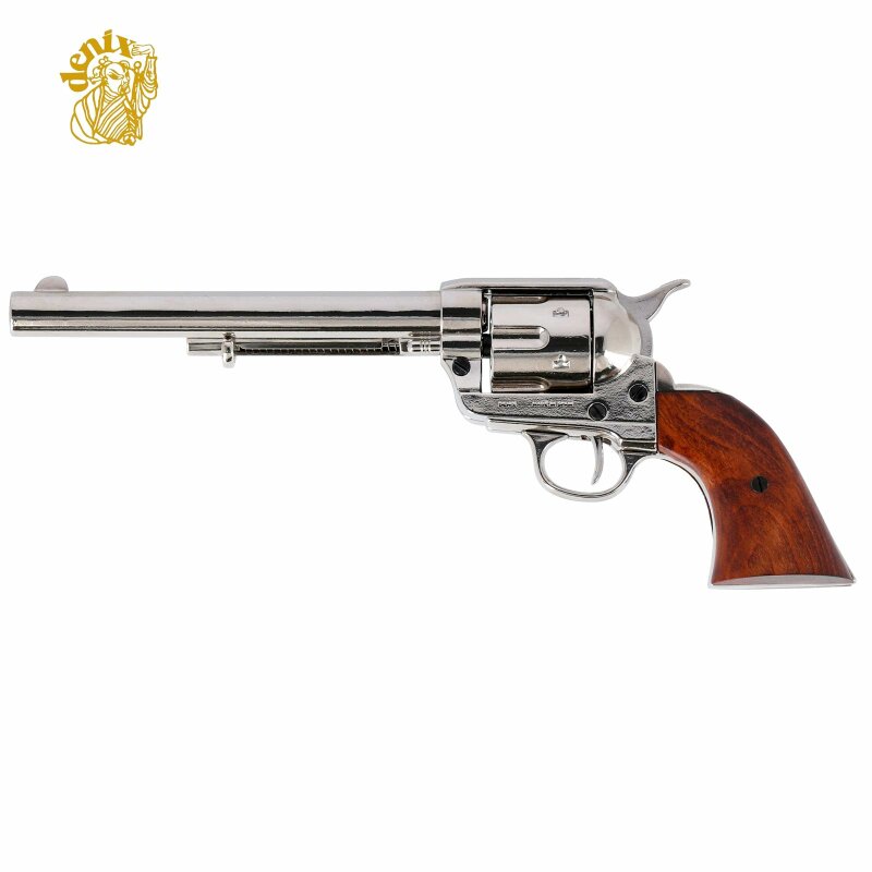 Denix Dekomodell 45er Kavallerie Colt Vernickelt - Holzgriffschalen
