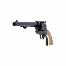 Denix Dekomodell 45er Colt Peacemaker 7,5" Schwarz - Helle Griffschalen