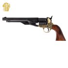 Denix Dekomodell Colt Modell M 1860 Schwarz / Messing - braune Griffschalen