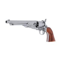 Denix Dekomodell Colt Modell M 1860 Silber - braune...