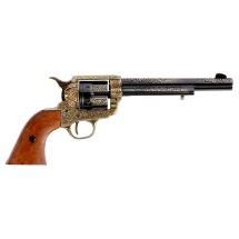 Denix Dekomodell 45er Kavallerie Colt Messing / Schwarz - Holzgriffschalen