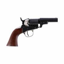 Denix Dekomodell Colt Wells Fargo 1849 Schwarz / Vernickelt - Braune Griffschalen