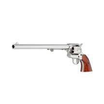 Denix Dekomodell 45er Colt Peacemaker 12" Lauf Vernickelt - Braune Griffschalen