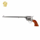 Denix Dekomodell 45er Colt Peacemaker 12" Lauf Vernickelt - Braune Griffschalen
