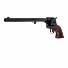 Denix Dekomodell 45er Colt Peacemaker 12 Lauf Schwarz - Braune Griffschalen