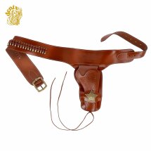 Denix Coltgürtel mit Sheriffstern aus Leder 23 cm