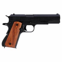 Denix Dekomodell 45er Colt Government M1911A1 Automatik Schwarz - Holzgriffschalen