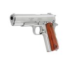 Denix Dekomodell 45er Colt Government M1911A1 Automatik Vernickelt - Holzgriffschalen